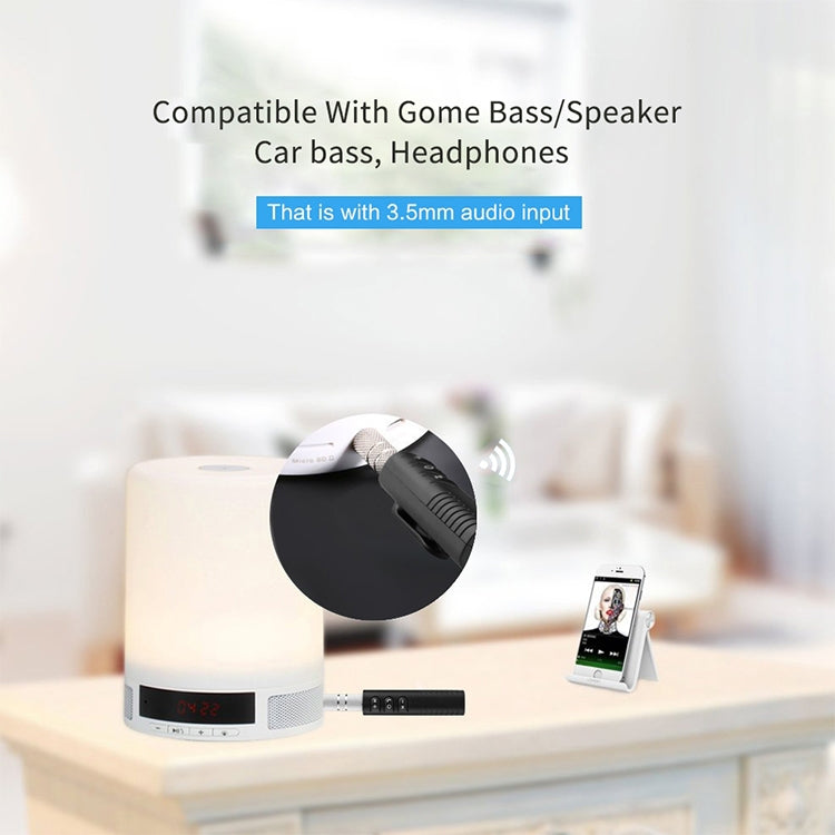 H-139 3.5mm Lavalier Bluetooth Audio Receiver with Metal Adapter(Blue) - Audio Receiver Transmitter by PMC TechLife | Online Shopping South Africa | PMC TechLife