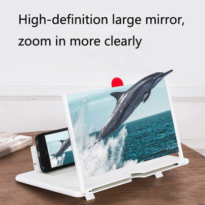 16 inch Mobile Phone Screen Magnifier With Pull-Out 3D Eye Protection High-Definition Magnifying Glass Holder(White) - Screen Magnifier by PMC Jewellery | Online Shopping South Africa | PMC Jewellery