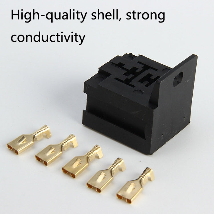 20 Sets D2K5PS 5-pin Automotive Plastic Handle Relay Socket with Terminal - Relays by PMC TechLife | Online Shopping South Africa | PMC TechLife