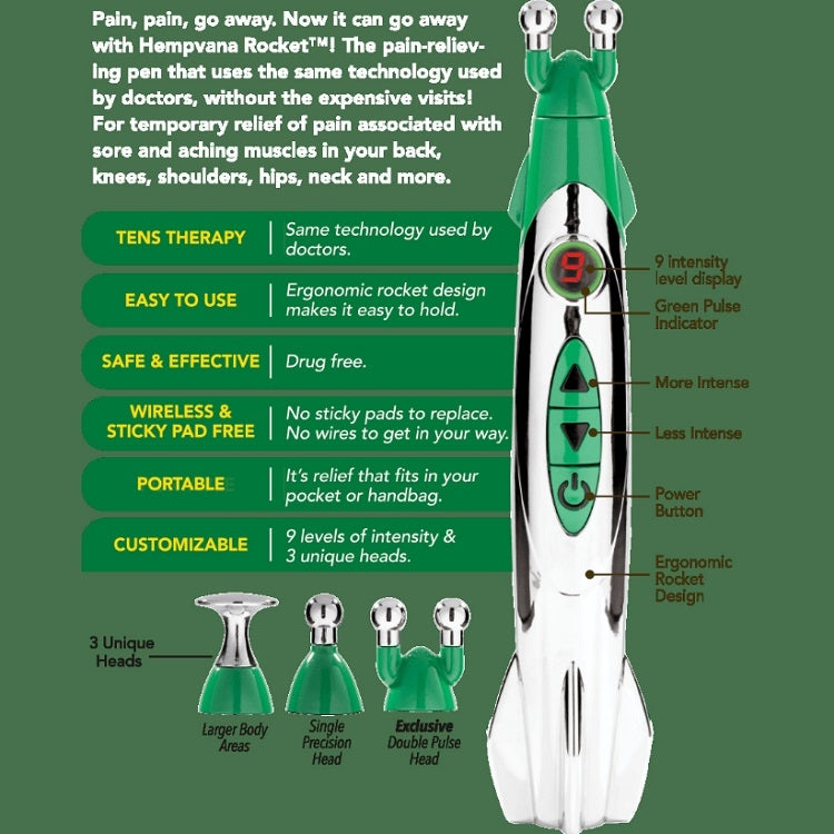 Analgesic Acupuncture Points And Meridian Pens Massage Physiotherapy Acupuncture Sticks(Rectangular) - Massage & Relaxation by PMC Jewellery | Online Shopping South Africa | PMC Jewellery