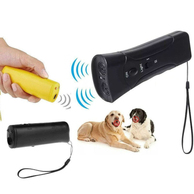 LED Flashlight Ultrasonic Dog Repeller Portable Dog Trainer, Colour: Single-headed Yellow(Colorful Package) - Training Aids by PMC TechLife | Online Shopping South Africa | PMC TechLife