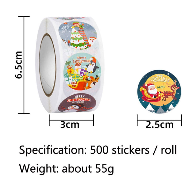 Christmas Gift Sticker Decoration Label Sealing Sticker(HA134) - Stickers by PMC Jewellery | Online Shopping South Africa | PMC Jewellery