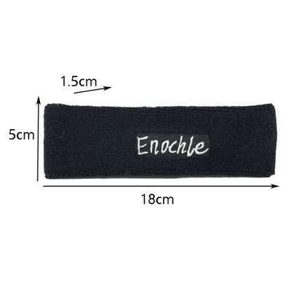 Enochle Sports Sweat-Absorbent Headband Combed Cotton Knitted Sweatband(Yellow) - Sweatband by PMC Jewellery | Online Shopping South Africa | PMC Jewellery