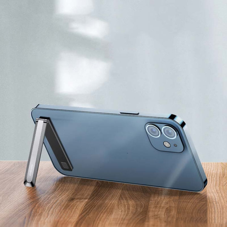 Oatsbasf 03654 Mini Mobile Phone Holder Back Sticker Portable Folding Desktop Multifunctional Magnetic Stand(Grey) - free shipping - PMC TechLife - Order now!