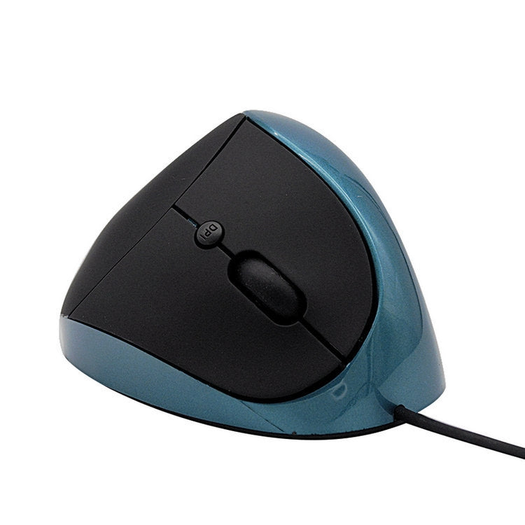 JSY-05 6 Keys Wired Vertical Mouse Ergonomics Brace Optical Mouse(Blue) - Wired Mice by PMC Jewellery | Online Shopping South Africa | PMC Jewellery