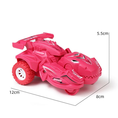 2 PCS Dinosaur Deformation Car Children Inertial Sliding Car Model Toy(Cyan) - Model Toys by PMC Jewellery | Online Shopping South Africa | PMC Jewellery