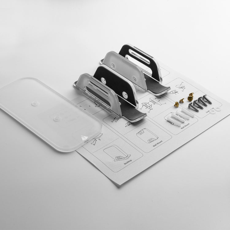 Multi-Function Tablet Bracket Router Desktop Wall Storage Bracket For Mac Mini(Transparent) - Desktop Holder by PMC TechLife | Online Shopping South Africa | PMC TechLife