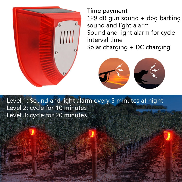 N911M Solar Animal Repeller Outdoor Sound And Light Alarm, Specification: Timing Model - Others Alarm by PMC Jewellery | Online Shopping South Africa | PMC Jewellery