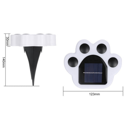 Bear Paw Outdoor Solar LED Courtyard Buried Light(White Light) - Buried Lights by PMC Jewellery | Online Shopping South Africa | PMC Jewellery