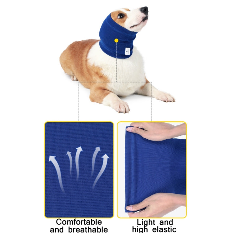 Dog Comforting Headgear Pet Scare Prevention Headscarf, Specification: S(Blue) - Caps by PMC Jewellery | Online Shopping South Africa | PMC Jewellery