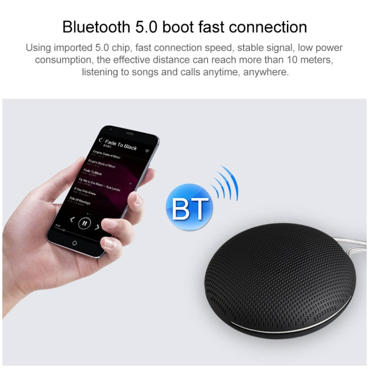 F5 TWS Outdoor Waterproof Mini Bluetooth Speaker with Lanyard Support Hands-free(Black) - Mini Speaker by PMC TechLife | Online Shopping South Africa | PMC TechLife