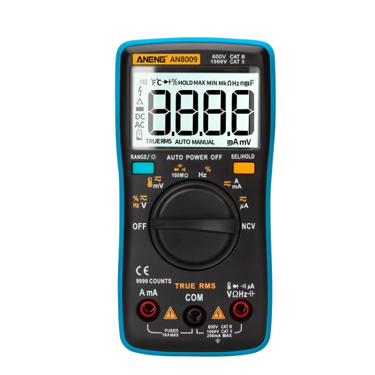 ANENG AN8009 NVC Digital Display Multimeter, Specification: Standard(Blue) - Current & Voltage Tester by ANENG | Online Shopping South Africa | PMC Jewellery | Buy Now Pay Later Mobicred