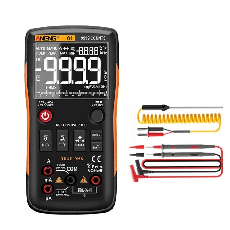 ANENG AN-Q1 Automatic High-Precision Intelligent Digital Multimeter, Specification: Standard(Orange) - free shipping - PMC TechLife - Order now!