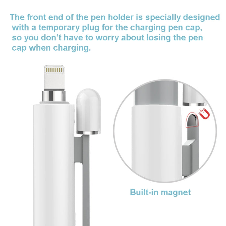 Double-Click Automatic Retractable Stylus Pen Case For Apple Pencil 2( Pearl White) - free shipping - PMC TechLife - Order now!