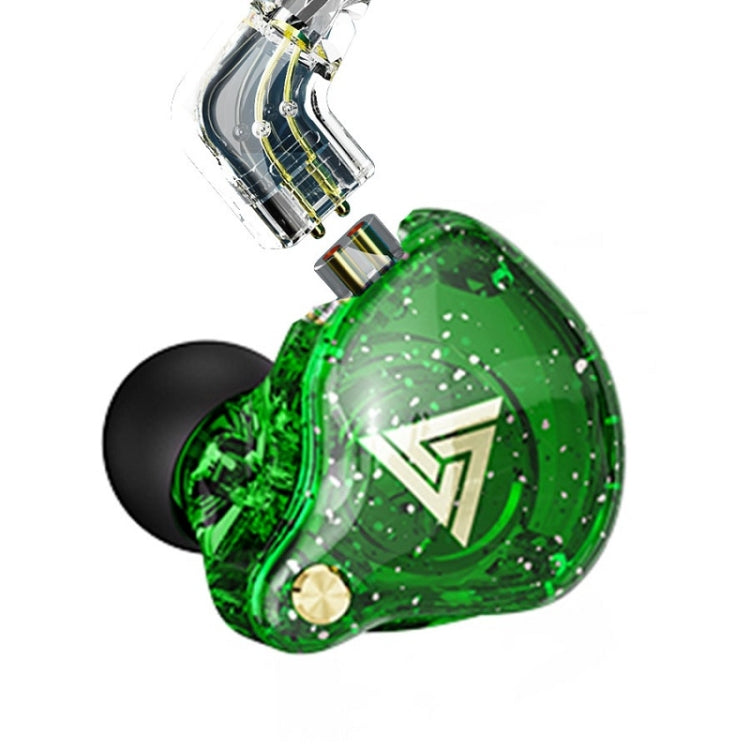 QKZ AK6 PRO HiFi Subwoofer In-Ear Wired Headphones with Mic(Green) - In Ear Wired Earphone by QKZ | Online Shopping South Africa | PMC Jewellery