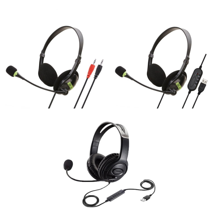 Head-Mounted Wired Headset With Microphone, Style: GAE-440 B - Multimedia Headset by PMC TechLife | Online Shopping South Africa | PMC TechLife