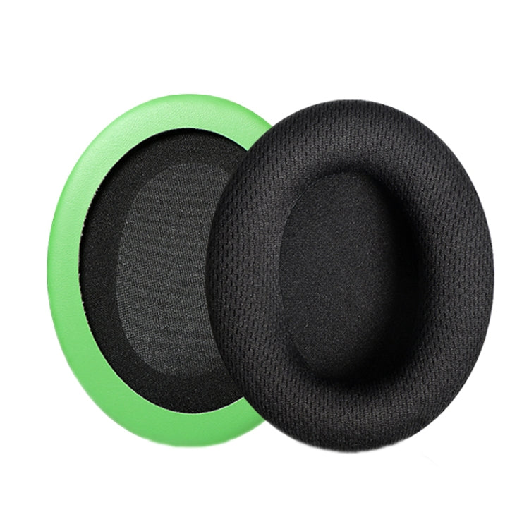 1 Pair Headset Earmuffs For Kingston Stinger Smart, Colour: Black Mesh+Green - Earmuff & Pad by PMC Jewellery | Online Shopping South Africa | PMC Jewellery