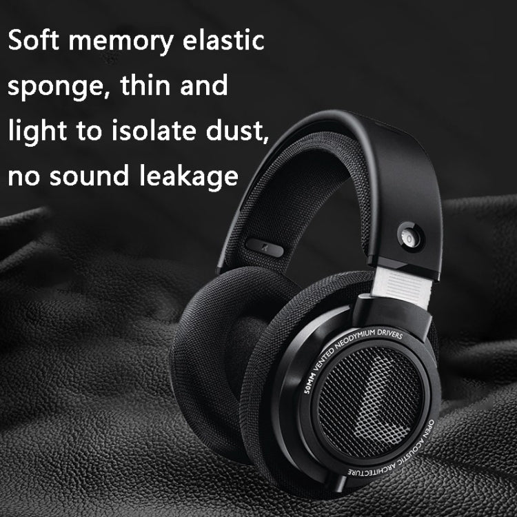 2 PCS Headset Sponge Earmuffs for Philips SHP9500(Black Mesh) - Earmuff & Pad by PMC TechLife | Online Shopping South Africa | PMC TechLife
