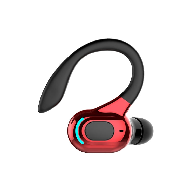 F8 Bluetooth 5.1 Ear-Mounted Stereo Wireless Sports Earphone(Black+Red) - Bluetooth Earphone by PMC TechLife | Online Shopping South Africa | PMC TechLife