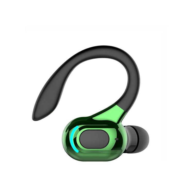 F8 Bluetooth 5.1 Ear-Mounted Stereo Wireless Sports Earphone(Black+Green) - Bluetooth Earphone by PMC TechLife | Online Shopping South Africa | PMC TechLife
