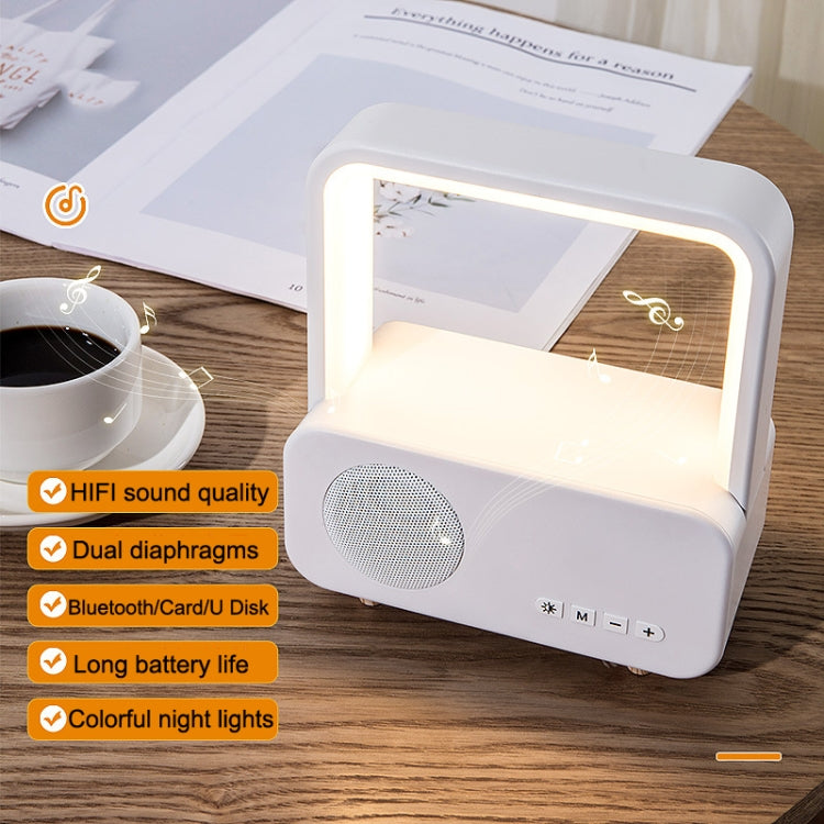WH-J08 Home Portable Mini Bluetooth Speaker with Night Light Basic Style - Desktop Speaker by PMC TechLife | Online Shopping South Africa | PMC TechLife