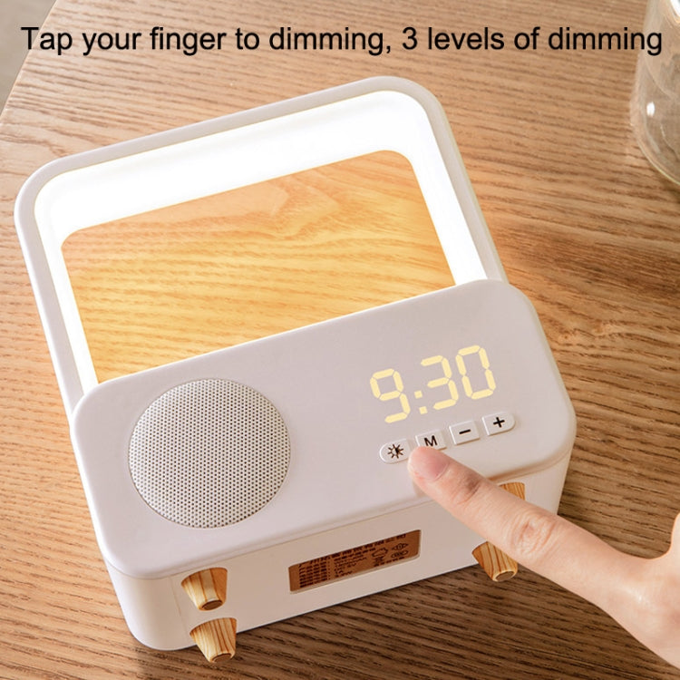WH-J08 Home Portable Mini Bluetooth Speaker with Night Light Clock Style - Desktop Speaker by PMC TechLife | Online Shopping South Africa | PMC TechLife