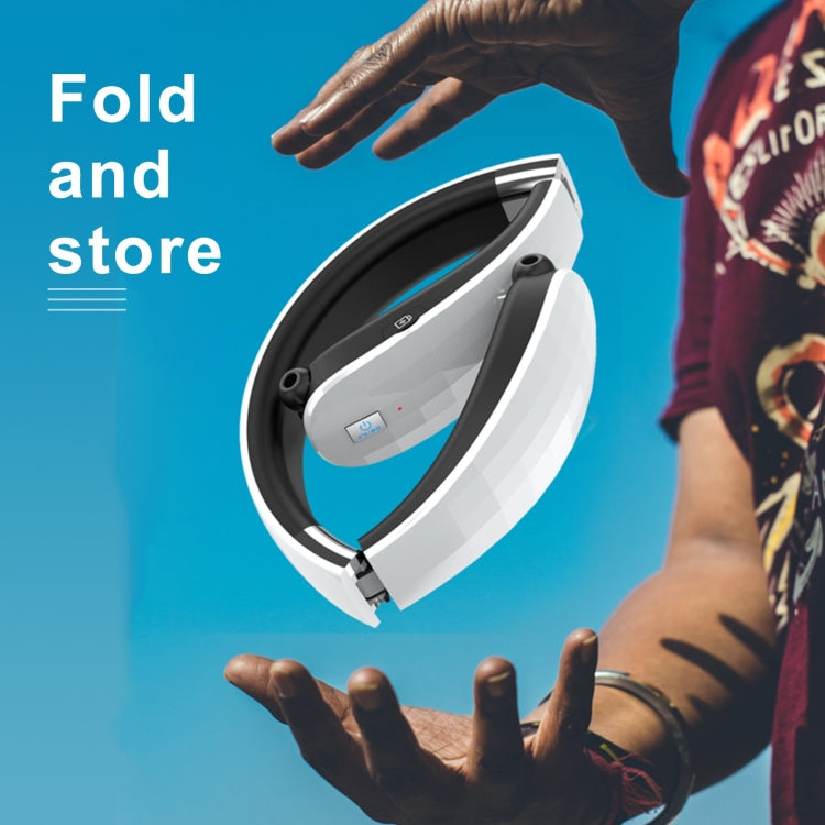 Telescopic Neck-Mounted Folding Bluetooth Earphone(White) - Neck-mounted Earphone by PMC TechLife | Online Shopping South Africa | PMC TechLife