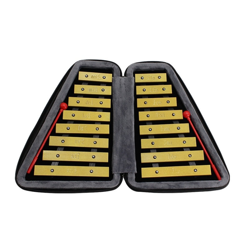 JZ-35 16-Tone Double Row Carillon Orff Percussion Instrument, Color: Golden - Percussion Instruments by PMC TechLife | Online Shopping South Africa | PMC TechLife