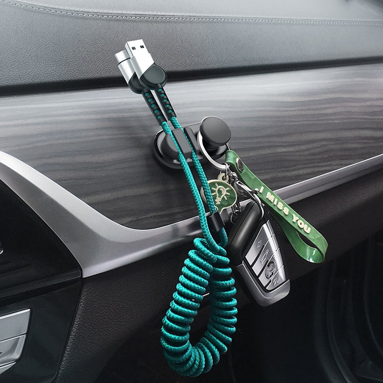 3 PCS Car Sticky Storage Data Cable Hook(Black) - Auto Fastener & Clips by PMC TechLife | Online Shopping South Africa | PMC TechLife