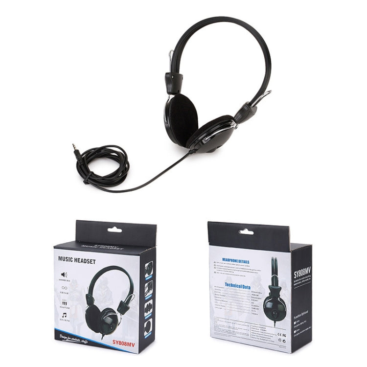 Soyto SY808MV Online Class Office Computer Headset, Cable Length: 1.6m, Color: Black 3.5mm - free shipping - PMC TechLife - Order now!