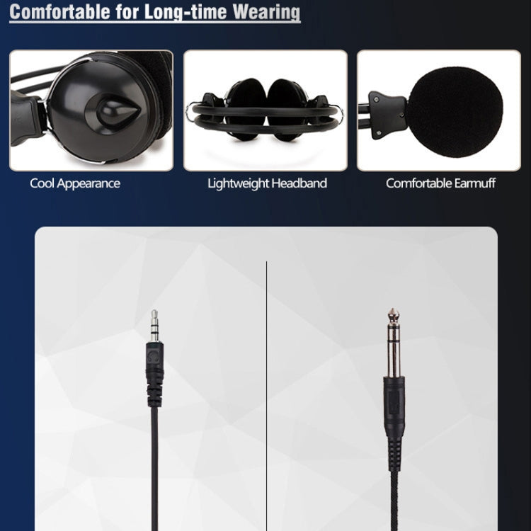 Soyto SY808MV Online Class Office Computer Headset, Cable Length: 1.6m, Color: Black 3.5mm - free shipping - PMC TechLife - Order now!