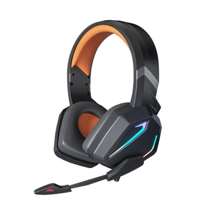 Soyto SY-G20 RGB Dual Streamer Gaming Computer Headset, Style: Lighting Version (Black Orange) - Multimedia Headset by Soyto | Online Shopping South Africa | PMC Jewellery