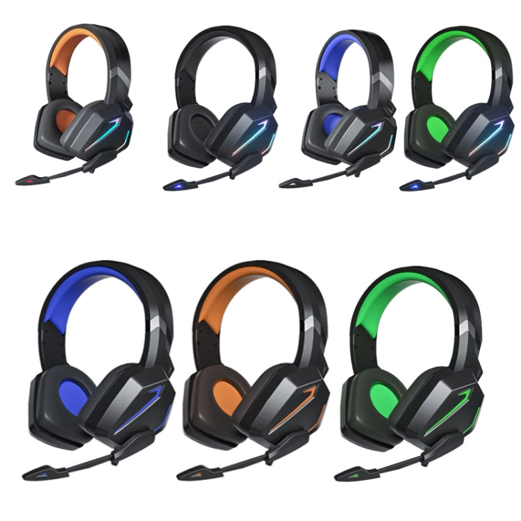 Soyto SY-G20 RGB Dual Streamer Gaming Computer Headset, Style: Lighting Version (Black Blue) - Multimedia Headset by Soyto | Online Shopping South Africa | PMC Jewellery