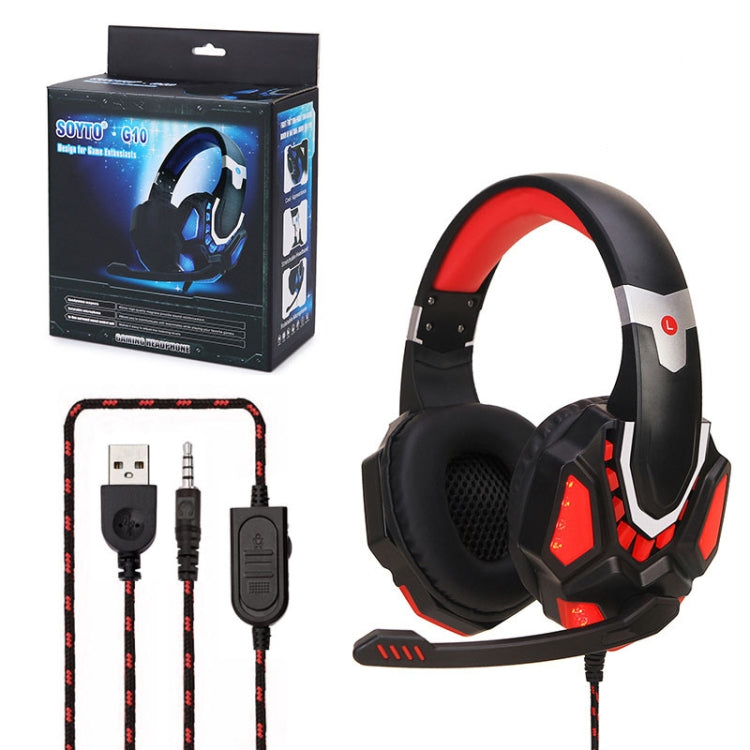 Soyto G10 Gaming Computer Headset For PS4 (Black Blue) - Multimedia Headset by Soyto | Online Shopping South Africa | PMC Jewellery