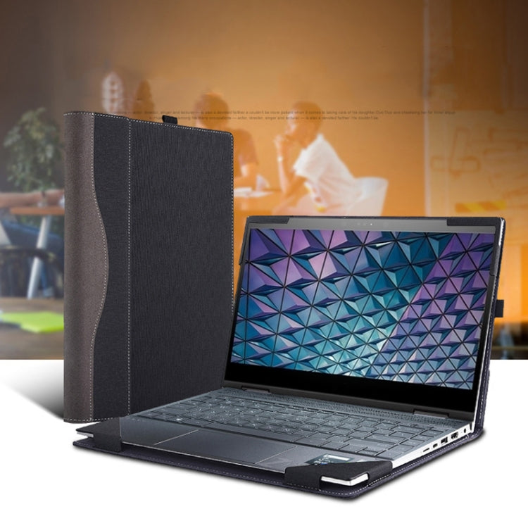 Laptop Leather Anti-Fall Protective Case For HP Envy 13-AQ Ad Ah(Gray Cobalt Blue) - 13.3 inch by PMC TechLife | Online Shopping South Africa | PMC TechLife | Buy Now Pay Later Mobicred
