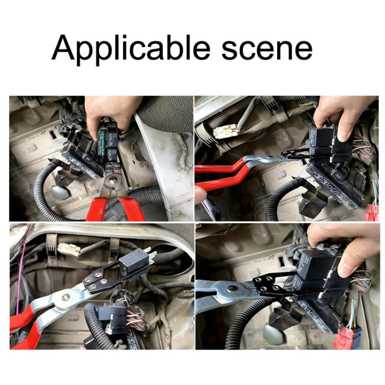 2 PCS Automotive Relay Extraction Pliers(Red) - Hand Tool Sets by PMC TechLife | Online Shopping South Africa | PMC TechLife