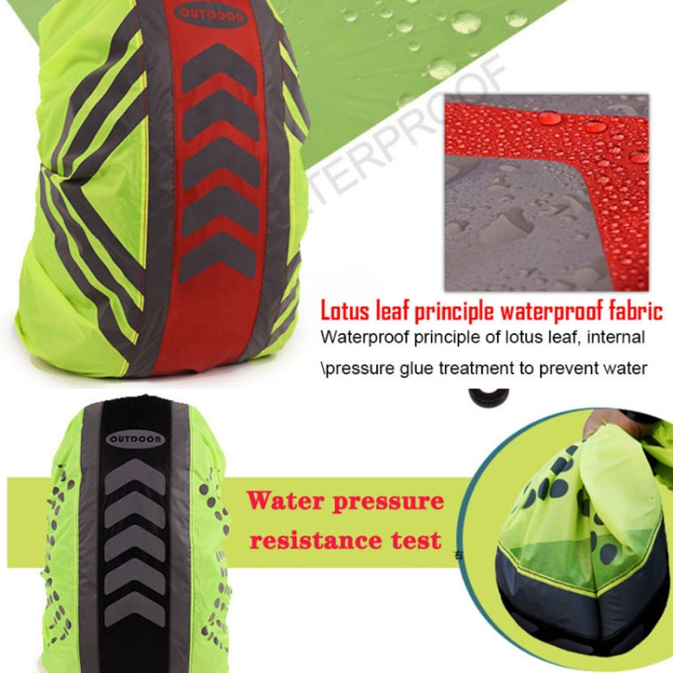 Luminous Pattern Rain Cover for Outdoor Backpack, Size: L 45-55L(Red-1) - Rain Cover Bags by PMC Jewellery | Online Shopping South Africa | PMC Jewellery