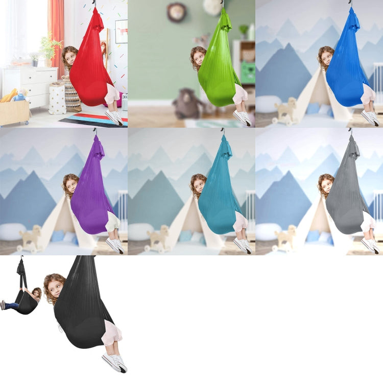 Kids Elastic Hammock Indoor Outdoor Swing, Size: 1x2.8m (Silver Gray) - Hammocks by PMC TechLife | Online Shopping South Africa | PMC TechLife | Buy Now Pay Later Mobicred