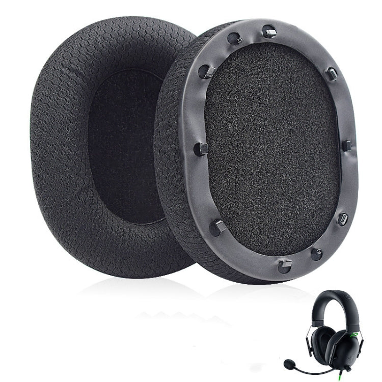 1 Pair Earpads For Razer BlackShark V1 / V2 X / V2 USB Headset, Color: Black Mesh - Earmuff & Pad by PMC Jewellery | Online Shopping South Africa | PMC Jewellery