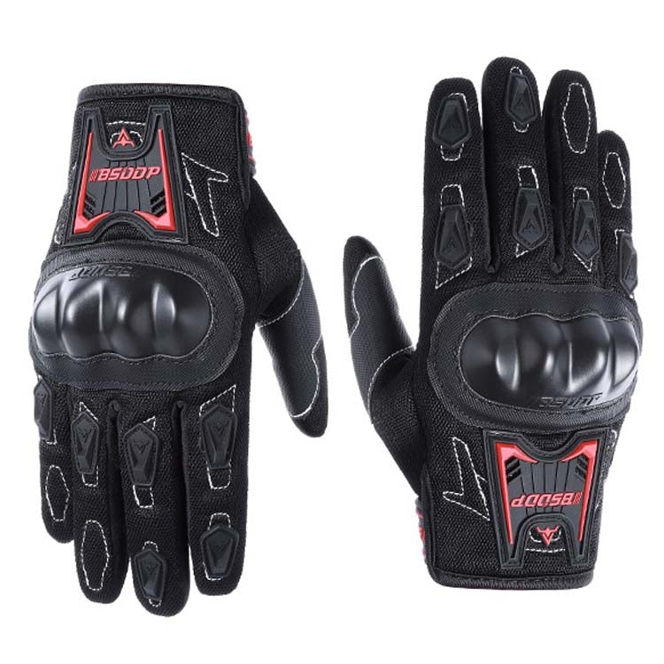 BSDDP RH-A0132 Full Finger Protection Outdoor Motorcycle Gloves, Size: L(Black) - Locomotive Gloves by BSDDP | Online Shopping South Africa | PMC Jewellery