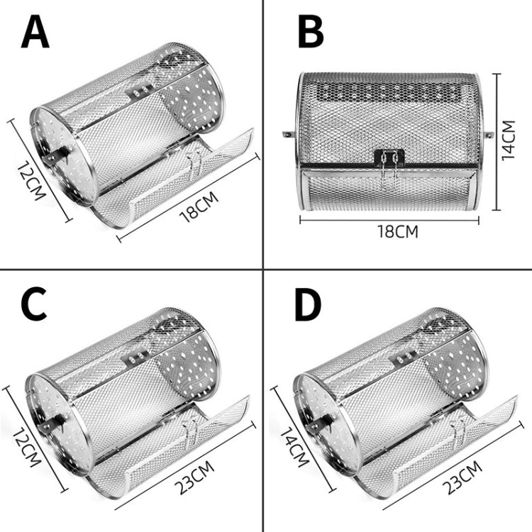 D Type 14 x 23cm  Stainless Steel Roasting Cage Oven Peanut Chestnut Cage - Bulit-in Ovens & Accessories by PMC TechLife | Online Shopping South Africa | PMC TechLife