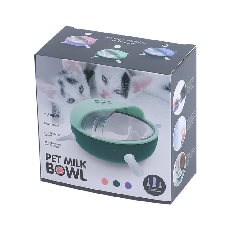 Multi-Mouth Pet Self-sucking Milk Bowl Feeders(Purple) - Food Bowls by PMC Jewellery | Online Shopping South Africa | PMC Jewellery