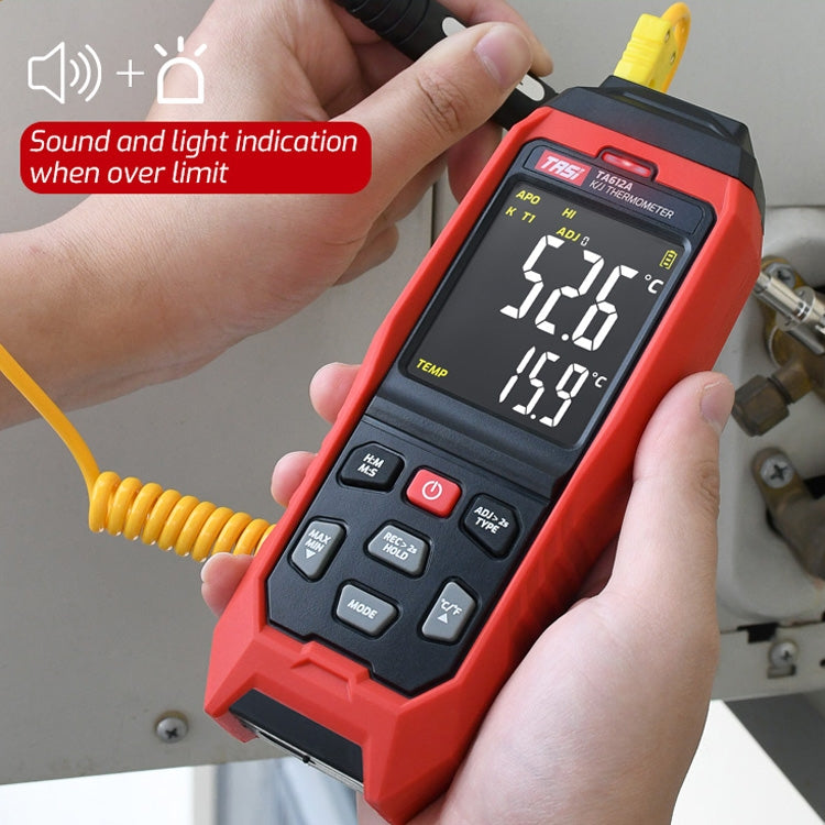 TASI Contact Temperature Meter K-Type Thermocouple Probe Thermometer, Style: TA612A Single Channel - free shipping - PMC TechLife - Order now!