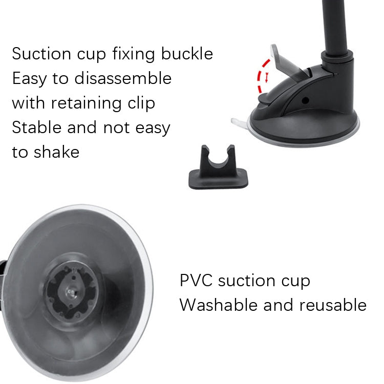 Car Instrument Station Curved Hose Phone Bracket, Style: Silica Clip - Car Holders by PMC Jewellery | Online Shopping South Africa | PMC Jewellery