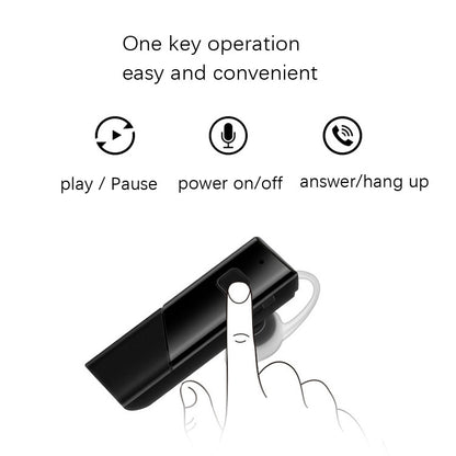 Single Ear 4.2 Bluetooth Headset Stereo HIFI Sports Wireless Bluetooth Headset(A1 Black) - Bluetooth Earphone by PMC Jewellery | Online Shopping South Africa | PMC Jewellery