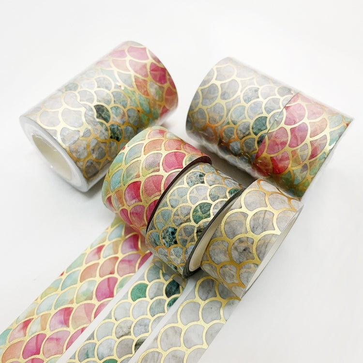 3 Rolls / Set 8958 5m Paper Bronzing Wallet Tape Set(Water Ripple) - Tape & Solid glue by PMC TechLife | Online Shopping South Africa | PMC TechLife