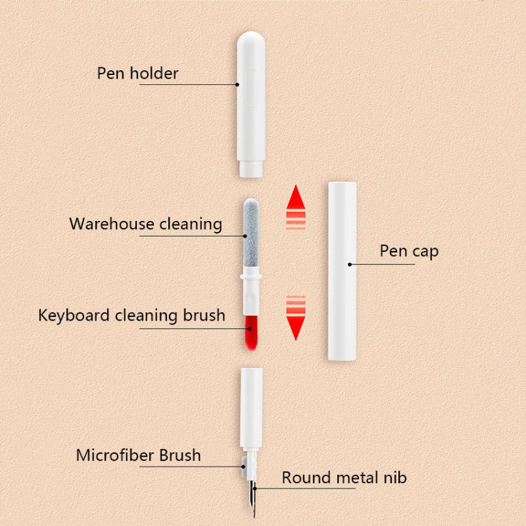 Multifunctional Bluetooth Headset Cleaning Pen(White) - Other Accessories by PMC TechLife | Online Shopping South Africa | PMC TechLife