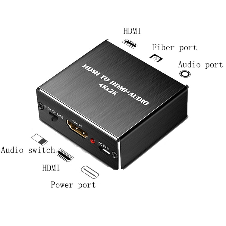 HDMI TO HDMI+AUDIO Audio Separator(Black) - Splitter by PMC Jewellery | Online Shopping South Africa | PMC Jewellery
