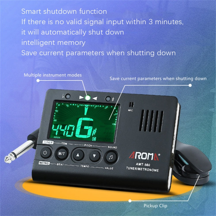 ROM Electronic Metronome Rhythm Acoustic Guitar Tuner(AMT-560) - free shipping - PMC TechLife - Order now!