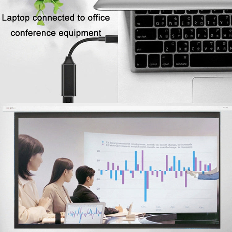 TYPE-C USB3.1 to HDMI HD 4K Converter(Black) - Cable & Adapters by PMC TechLife | Online Shopping South Africa | PMC TechLife | Buy Now Pay Later Mobicred